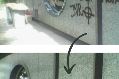 Limpieza de graffitis y pinturas al ácido